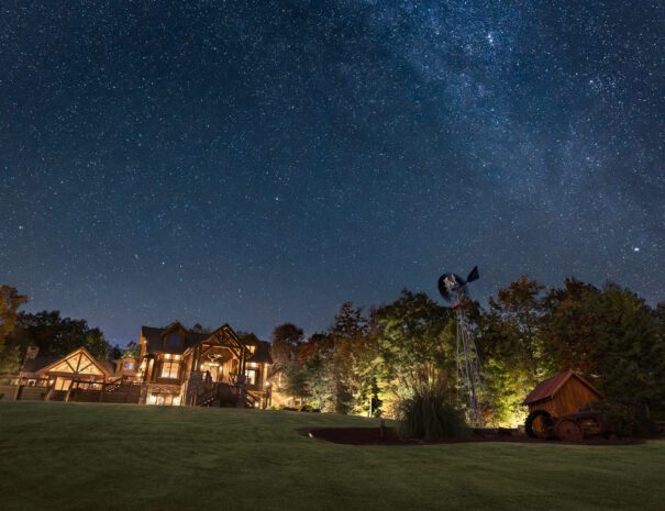 Bison Main Lodge Starry Night